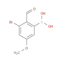 Aobchem&nbsp;3-Bromo-2-formyl-5-methoxyphenylboronic acid | ≥97% | CAS 928048-15-1 | C8H8BBrO4 | 1g