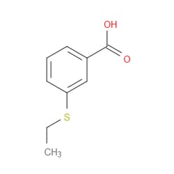Aobchem&nbsp;3-(Ethylthio)benzoic acid | ≥95% | CAS 5537-74-6 | C9H10O2S | 500mg