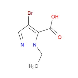 Aobchem&nbsp;4-Bromo-2-ethyl-2H-pyrazole-3-carboxylic acid | ≥95% | CAS 514800-97-6 | C6H7BrN2O2 | 250mg