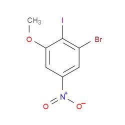Aobchem 1-Bromo-2-iodo-3-methoxy-5-nitrobenzene | ≥97% | CAS 1160574-50-4