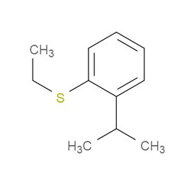 Aobchem&nbsp;1-(Ethylthio)-2-(1-methylethyl)benzene | ≥95% | CAS 1314963-56-8 | C11H16S | 1g