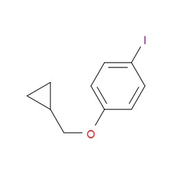 Aobchem&nbsp;1-Iodo-4-cyclopropylmethoxybenzene | ≥95% | CAS 411229-57-7 | C10H11IO | 500mg