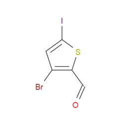 Aobchem&nbsp;3-Bromo-5-iodothiophene-2-carbaldehyde | ≥97% | CAS 2613383-81-4 | C5H2BrIOS | 1g