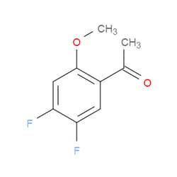 Aobchem&nbsp;1-(4 5-Difluoro-2-methoxyphenyl)ethanone | ≥97% | CAS 1256477-94-7 | C9H8F2O2 | 500mg