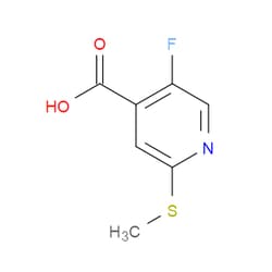 Aobchem&nbsp;5-Fluoro-2-(methylthio)isonicotinic acid | ≥95% | CAS 2753119-09-2 | C7H6FNO2S | 500mg