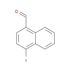 Aobchem&nbsp;4-Iodo-1-naphthaldehyde | ≥95% | CAS 1261626-80-5 | C11H7IO | 250mg
