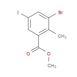 Aobchem&nbsp;Methyl 3-bromo-5-iodo-2-methylbenzoate | ≥95% | CAS 1370600-52-4 | C9H8BrIO2 | 250mg