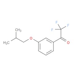 Aobchem&nbsp;2 2 2-Trifluoro-1-(3-isobutoxyphenyl)ethanone | ≥95% | CAS 1443353-36-3 | C12H13F3O2 | 500mg