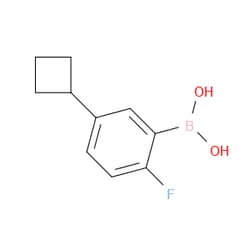 Aobchem&nbsp;(5-Cyclobutyl-2-fluorophenyl)boronic acid | ≥97% | CAS 2225170-43-2 | C10H12BFO2 | 250mg