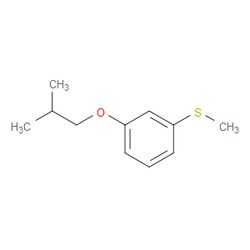 Aobchem&nbsp;(3-Isobutoxyphenyl)(methyl)sulfane | ≥95% | CAS 1443343-40-5 | C11H16OS | 500mg