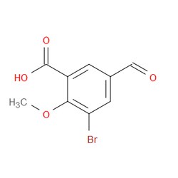 Aobchem&nbsp;3-Bromo-5-formyl-2-methoxybenzoic acid | ≥97% | CAS 2248321-68-6 | C9H7BrO4 | 250mg