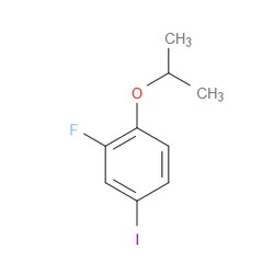 Aobchem&nbsp;2-Fluoro-4-iodo-1-isopropoxybenzene | ≥95% | CAS 1208076-30-5 | C9H10FIO | 1g
