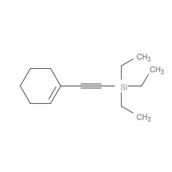Aobchem&nbsp;1-[2-(Triethylsilyl)ethynyl]cyclohexene | ≥95% | CAS 21692-54-6 | C14H24Si | 250mg