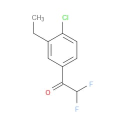 Aobchem&nbsp;1-(4-Chloro-3-ethylphenyl)-2 2-difluoroethanone | ≥97% | CAS 1822673-69-7 | C10H9ClF2O | 1g
