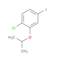 Aobchem&nbsp;1-Chloro-4-iodo-2-isopropoxybenzene | ≥97% | CAS 325786-43-4 | C9H10ClIO | 500mg