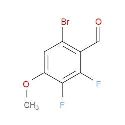 Aobchem&nbsp;6-Bromo-2 3-difluoro-4-methoxybenzaldehyde | ≥97% | CAS 1629140-97-1 | C8H5BrF2O2 | 500mg