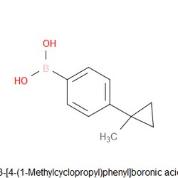 Aobchem&nbsp;B-[4-(1-Methylcyclopropyl)phenyl]boronic acid | ≥95% | CAS 1264296-84-5 | C10H13BO2 | 500mg