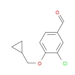 Aobchem&nbsp;3-Chloro-4-(cyclopropylmethoxy)benzaldehyde | ≥95% | CAS 883519-07-1 | C11H11ClO2 | 1g
