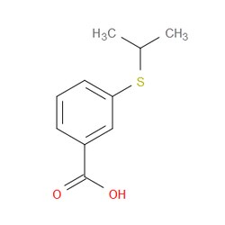 Aobchem&nbsp;3-(Isopropylthio)benzoic acid | ≥95% | CAS 114838-12-9 | C10H12O2S | 1g