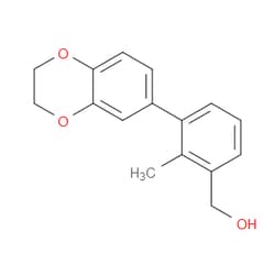 Aobchem&nbsp;3-(2 3-Dihydro-1 4-benzodioxin-6-yl)-2-methylbenzenemethanol | ≥95% | CAS 1675205-18-1 | C16H16O3 | 500mg