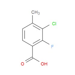 Aobchem&nbsp;3-Chloro-2-fluoro-4-methylbenzoic acid | ≥97% | CAS 1427416-06-5 | C8H6ClFO2 | 500mg