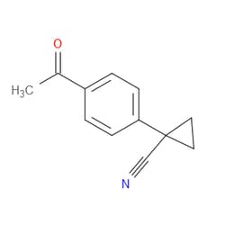 Aobchem&nbsp;Cyclopropanecarbonitrile  1-(4-acetylphenyl)- | ≥95% | CAS 141336-20-1 | C12H11NO | 500mg
