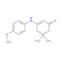 Aobchem&nbsp;3-((4-Methoxyphenyl)amino)-5 5-dimethylcyclohex-2-enone | ≥95% | CAS 24706-48-7 | C15H19NO2 | 250mg