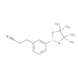 Aobchem&nbsp;3-(3-(4 4 5 5-Tetramethyl-1 3 2-dioxaborolan-2-yl)phenyl)propanenitrile | ≥95% | CAS 1214900-09-0 | C15H20BNO2 | 250mg
