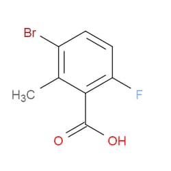 Aobchem&nbsp;3-Bromo-6-fluoro-2-methylbenzoic acid | ≥95% | CAS 1427373-55-4 | C8H6BrFO2 | 500mg
