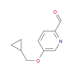 Aobchem&nbsp;5-(Cyclopropylmethoxy)picolinaldehyde | ≥97% | CAS 1502637-39-9 | C10H11NO2 | 250mg