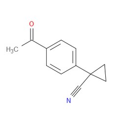 Aobchem&nbsp;Cyclopropanecarbonitrile  1-(4-acetylphenyl)- | ≥95% | CAS 141336-20-1 | C12H11NO | 250mg
