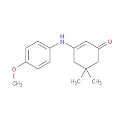Aobchem&nbsp;3-((4-Methoxyphenyl)amino)-5 5-dimethylcyclohex-2-enone | ≥95% | CAS 24706-48-7 | C15H19NO2 | 1g
