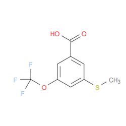 Aobchem&nbsp;3-(Methylthio)-5-(trifluoromethoxy)benzoic acid | ≥97% | CAS 2749691-62-9 | C9H7F3O3S | 250mg