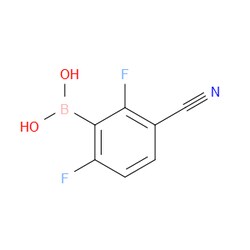 Aobchem&nbsp;(3-Cyano-2 6-difluorophenyl)boronic acid | ≥95% | CAS 2992630-18-7 | C7H4BF2NO2 | 250mg