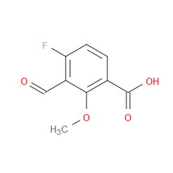 Aobchem&nbsp;4-Fluoro-3-formyl-2-methoxybenzoic acid | ≥97% | CAS 2166678-02-8 | C9H7FO4 | 1g