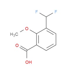 Aobchem&nbsp;3-(Difluoromethyl)-2-methoxybenzoic acid | ≥95% | CAS 1785584-14-6 | C9H8F2O3 | 1g