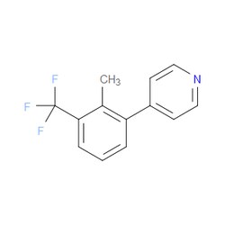 Aobchem&nbsp;4-(2-Methyl-3-(trifluoromethyl)phenyl)pyridine | ≥97% | CAS 1214378-20-7 | C13H10F3N | 500mg