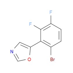 Aobchem&nbsp;5-(6-Bromo-2 3-difluorophenyl)oxazole | ≥97% | CAS 2364585-22-6 | C9H4BrF2NO | 250mg