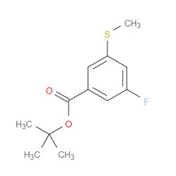 Aobchem&nbsp;Tert-butyl 3-fluoro-5-(methylthio)benzoate | ≥95% | CAS 2379322-74-2 | C12H15FO2S | 250mg