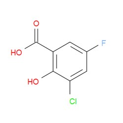 Aobchem&nbsp;3-Chloro-5-fluoro-2-hydroxybenzoic acid | ≥95% | CAS 4068-62-6 | C7H4ClFO3 | 500mg