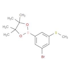 Aobchem&nbsp;3-Bromo-5-methylthiophenylboronic acid pinacol ester | ≥97% | CAS 1256359-20-2 | C13H18BBrO2S | 1g