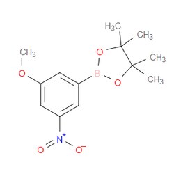 Aobchem&nbsp;3-Methoxy-5-nitrophenylboronic acid pinacol ester | ≥95% | CAS 1036990-22-3 | C13H18BNO5 | 1g