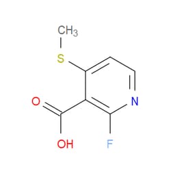 Aobchem&nbsp;2-Fluoro-4-(methylsulfanyl)pyridine-3-carboxylic acid | ≥95% | CAS 1809161-53-2 | C7H6FNO2S | 500mg