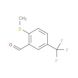 Aobchem&nbsp;2-(Methylthio)-5-(trifluoromethyl)benzaldehyde | ≥97% | CAS 1289083-65-3 | C9H7F3OS | 250mg