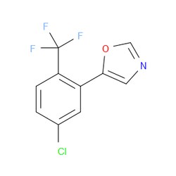 Aobchem&nbsp;5-(5-Chloro-2-(trifluoromethyl)phenyl)oxazole | ≥97% | CAS 2364584-97-2 | C10H5ClF3NO | 1g