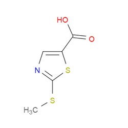 Aobchem&nbsp;2-(Methylthio)-5-thiazolecarboxylic acid | ≥97% | CAS 635283-90-8 | C5H5NO2S2 | 250mg