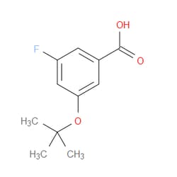 Aobchem&nbsp;3-(Tert-butoxy)-5-fluorobenzoic acid | ≥95% | CAS 1369915-63-8 | C11H13FO3 | 250mg