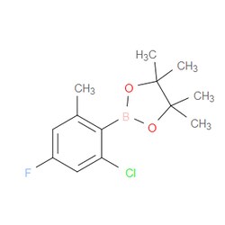 Aobchem&nbsp;2-Chloro-4-fluoro-6-methylphenylboronic acid pinacol ester | ≥97% | CAS 2121512-28-3 | C13H17BClFO2 | 500mg