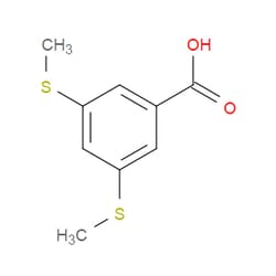 Aobchem&nbsp;3 5-Bis(methylthio)benzoic acid | ≥97% | CAS 860561-76-8 | C9H10O2S2 | 500mg