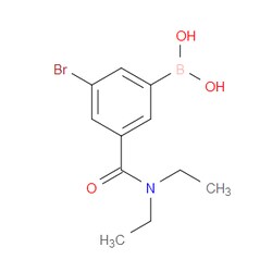 Aobchem&nbsp;5-Bromo-3-(N N-diethylaminocarbonyl)phenylboronic acid | ≥97% | CAS 2121514-35-8 | C11H15BBrNO3 | 250mg